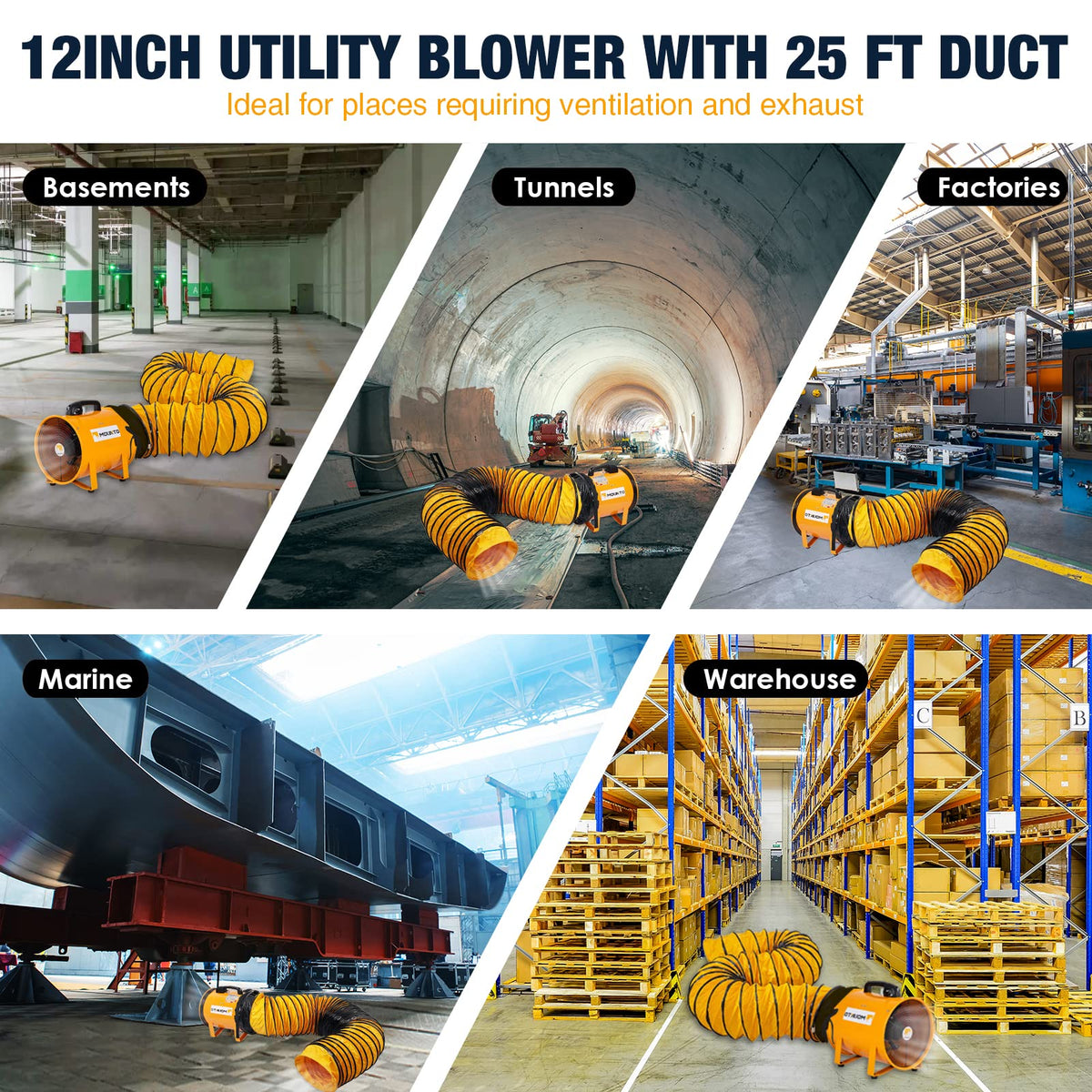 Low-noise operation at 70db supports quiet venting.