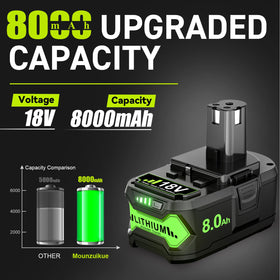 Mounzuikue battery LED indicators show charge status
