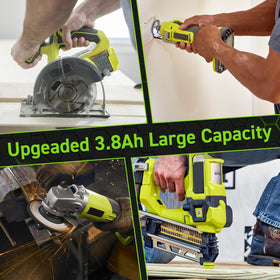 Mounzuikue Ryobi 18V One+ charger kit for quick, reliable recharges