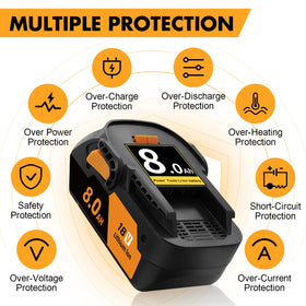 Mounzuikue two-pack keeps you powered through projects and quick swaps.