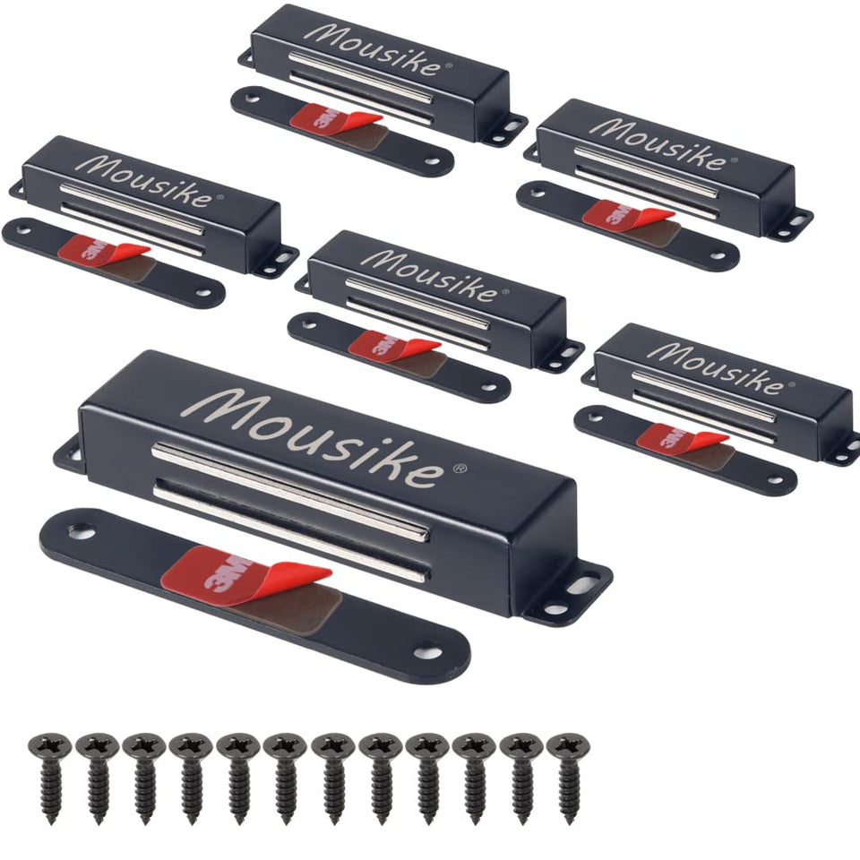 Mousike 90lb magnetic door catch for secure cabinet closures