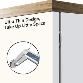 Mousike cabinet magnet with adhesive enables quick nail-free installation.