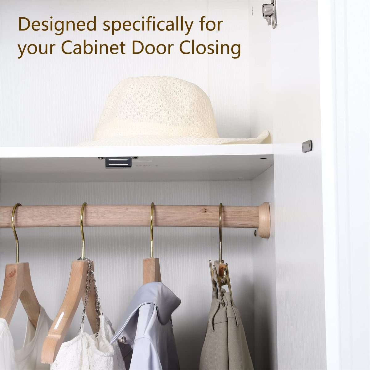 Mousike child and pet safe closure helps keep doors closed safely.