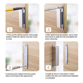 Mousike installation tips—adhesive option and screws for flexible mounting.