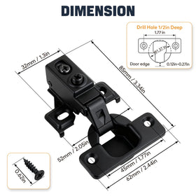 Mousike includes screws and manual for simple, tool-friendly installation.