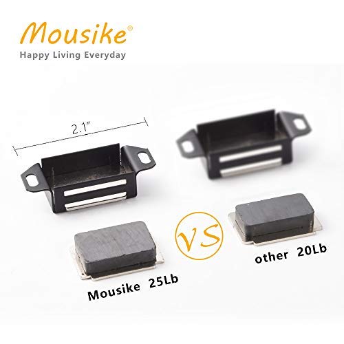 Mousike kitchen cabinet magnet drawer latch in use on a pantry door.