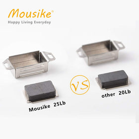 Mousike cabinet magnet installation—includes screws for quick, tool-friendly mounting.