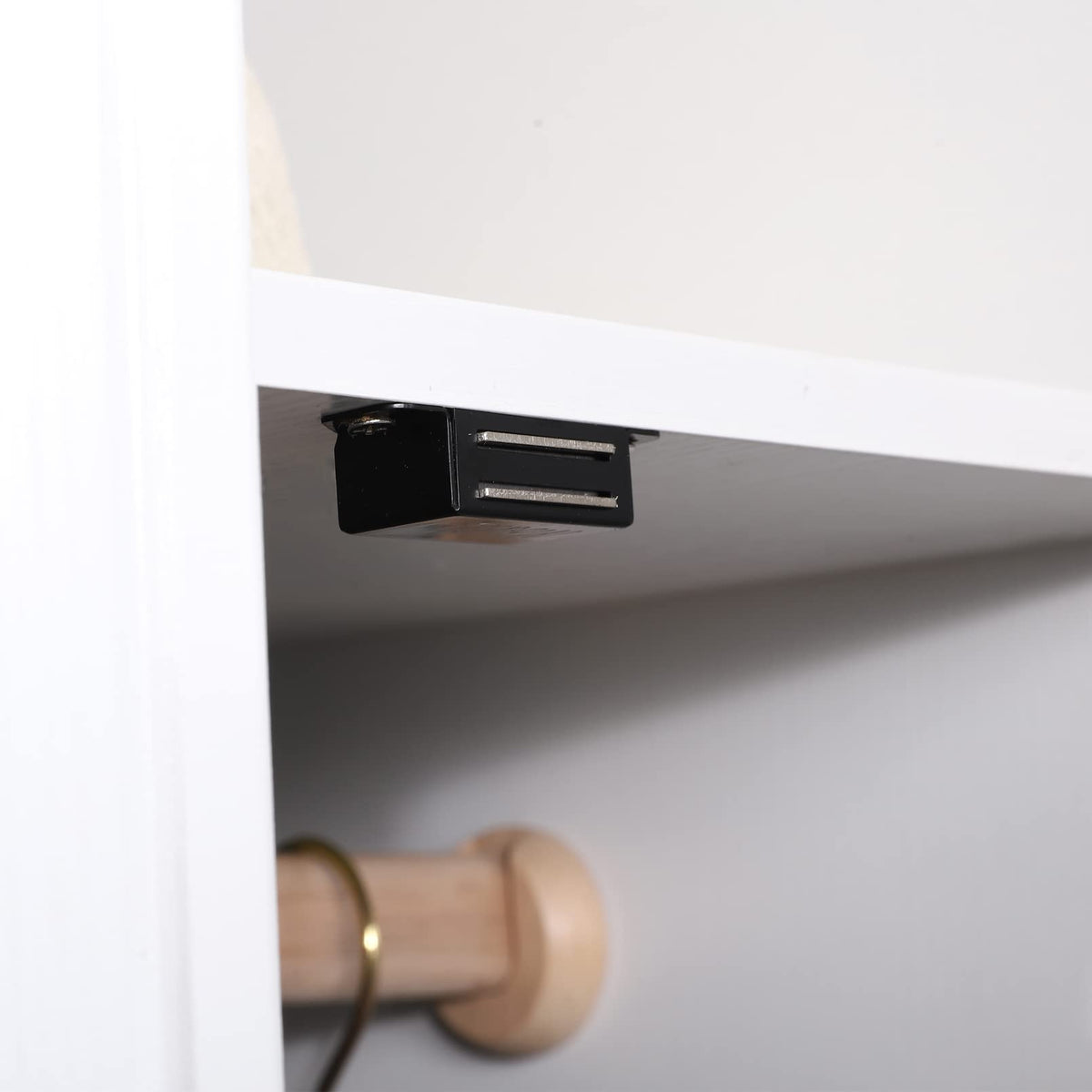 Mousike stainless steel cabinet magnet body highlights long-lasting durability.