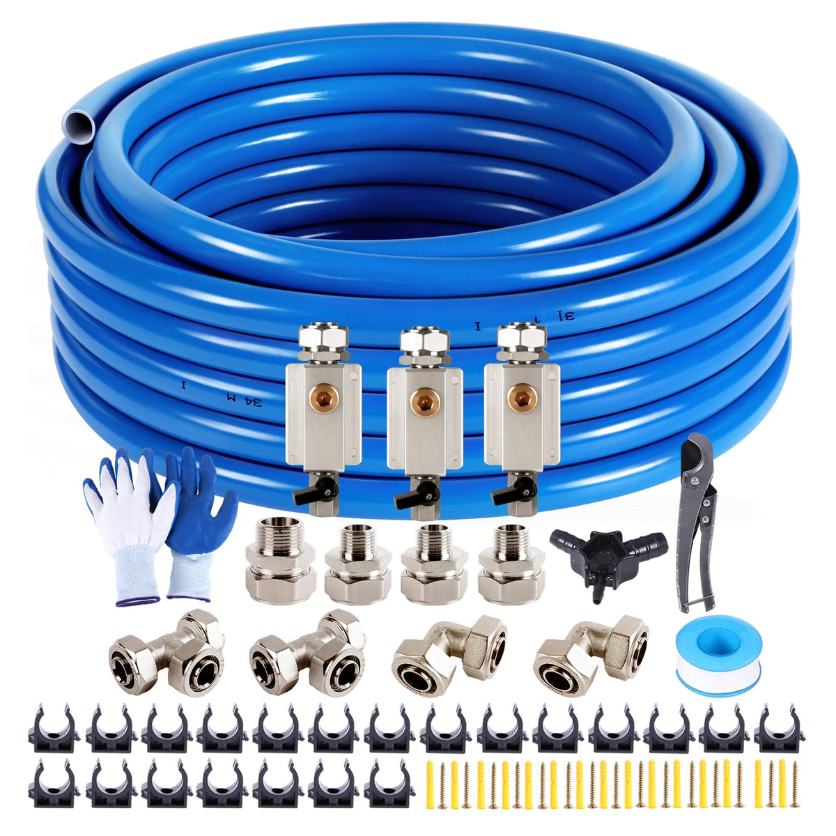 Mouuy Shop Air Line Kit exterior view shows durable triple-layer tubing for reliable airflow