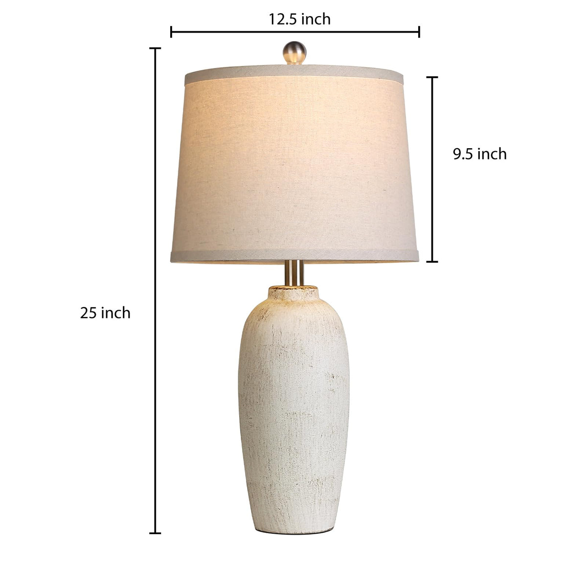 MOUVOVO linen shade creates warm, soft glow