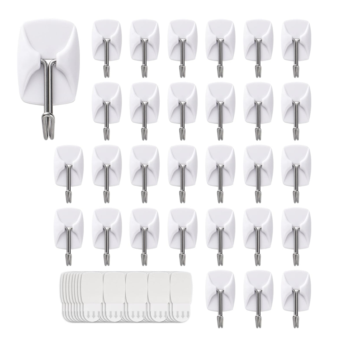 Movelyst 32 small hooks on wall for clutter-free spaces