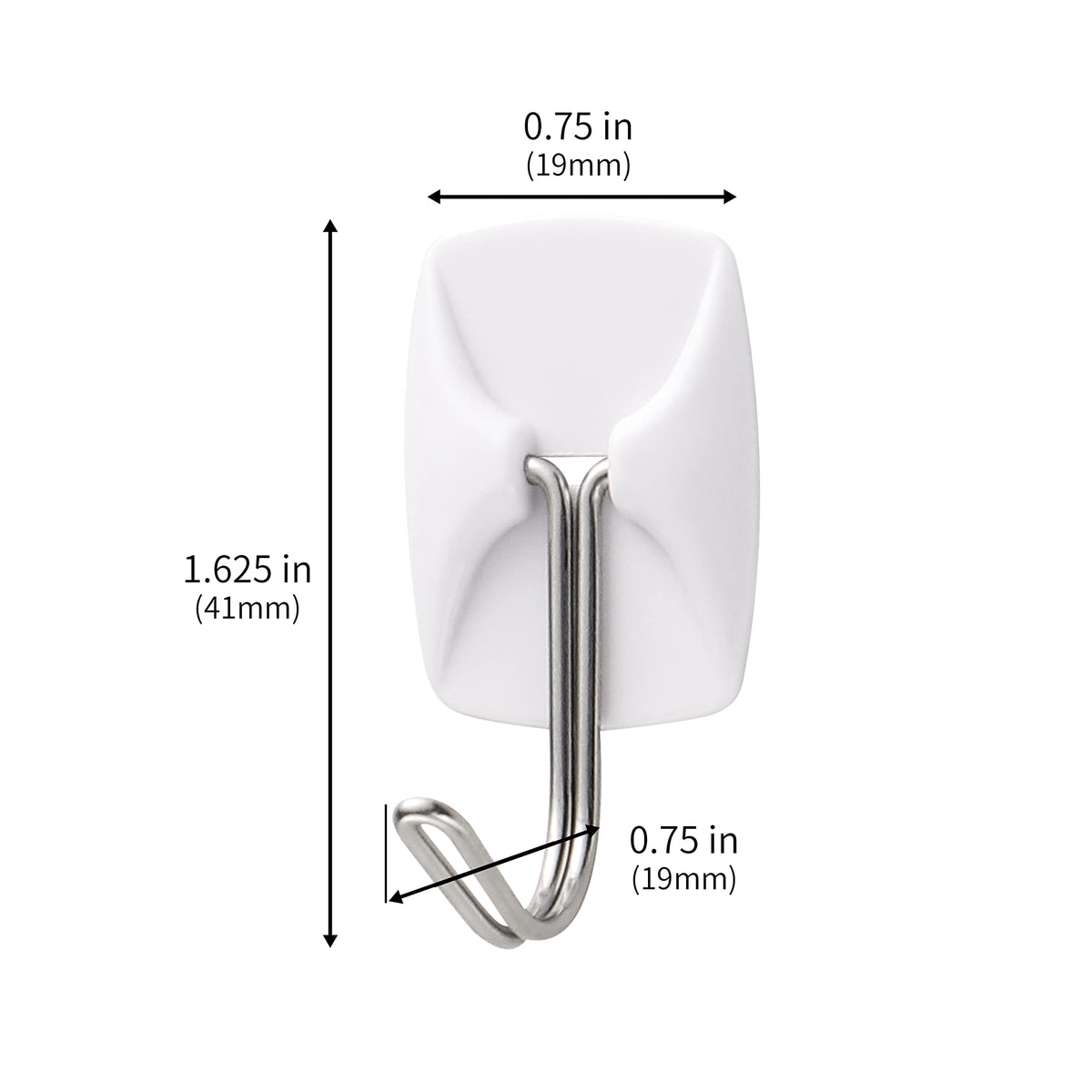 Close-up of Movelyst 40 removable strips for damage-free mounting