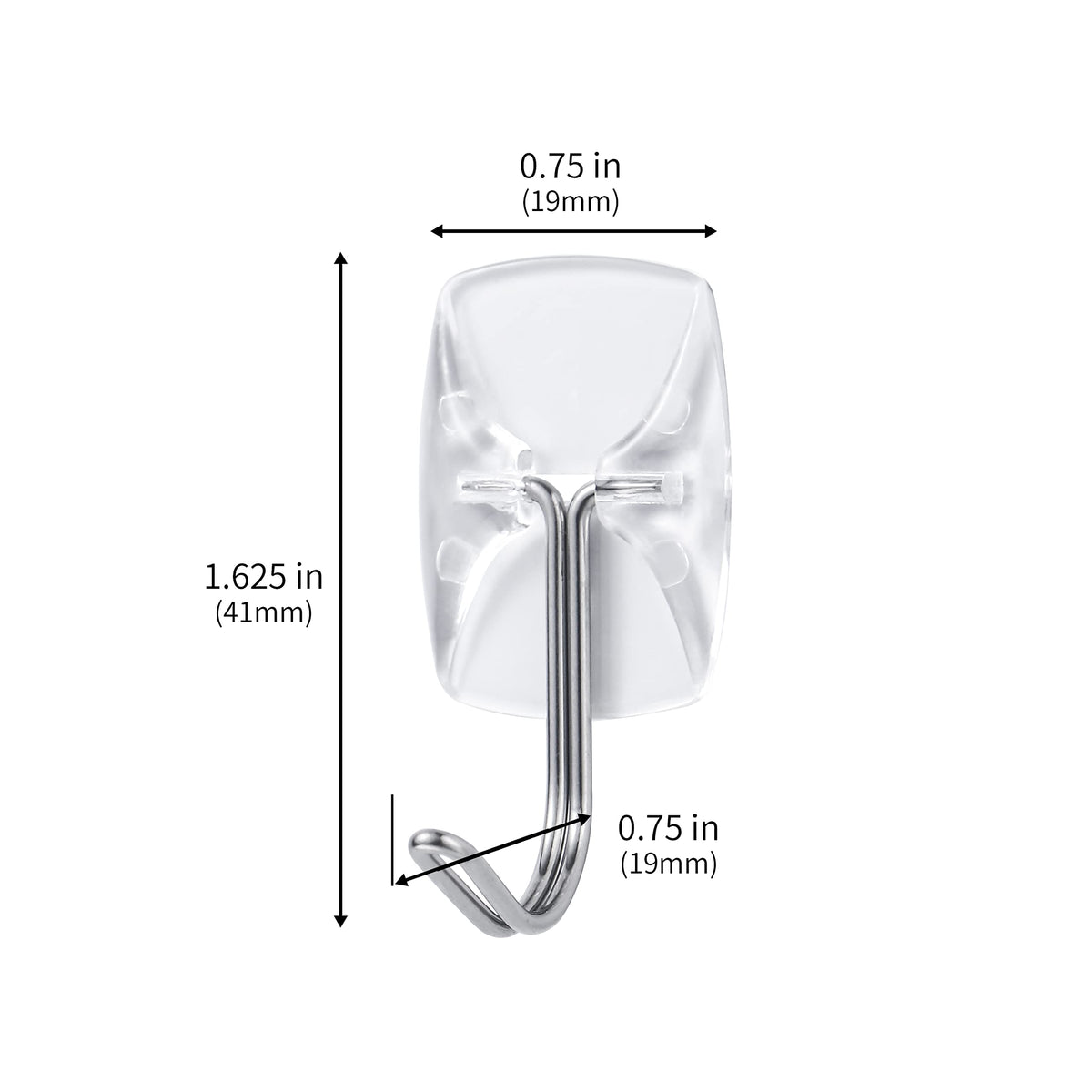 Movelyst 40 removable strips shown beside hooks for quick, damage-free mounting.