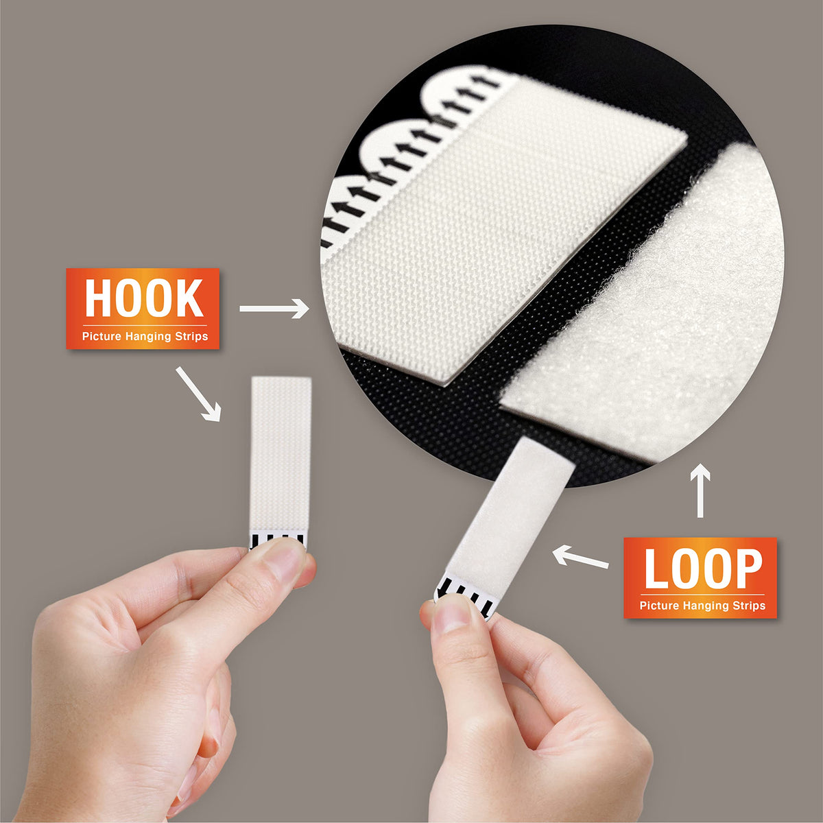 MOVELYST frame hanging on glass surface requires no tools.