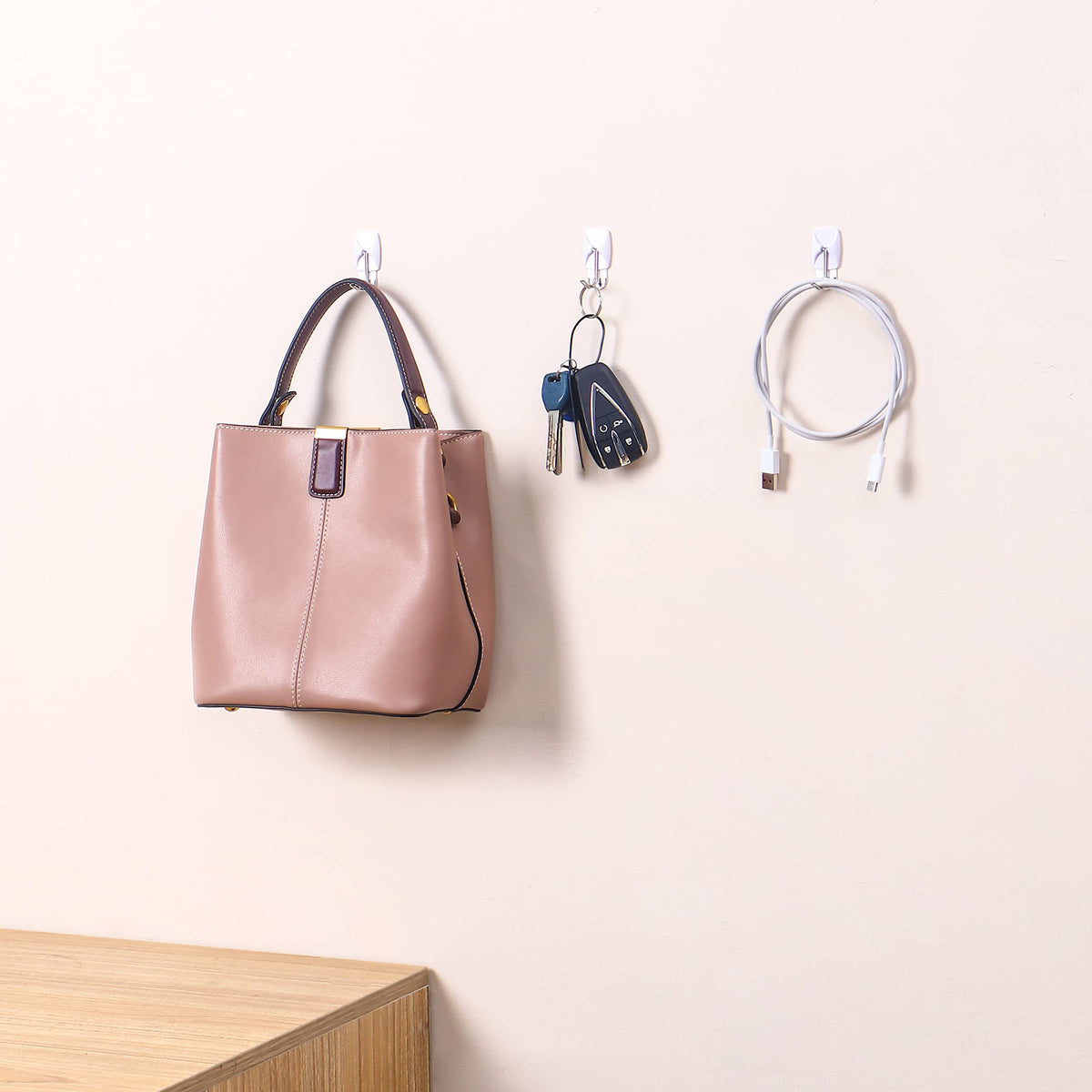 Movelyst value pack packaging with hooks and strips