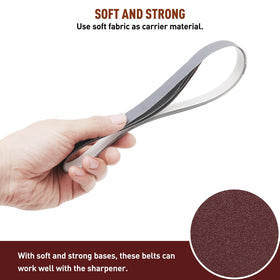 MOVIRON 400-grit sanding belt for refined sanding on wood and composites