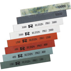 Moviron RuXin Pro eight-stone set with 180 and 400 grits for quick edge repair