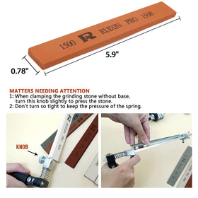 Moviron RuXin Pro 2000–3000 grit stones smooth bevels and remove fine burrs