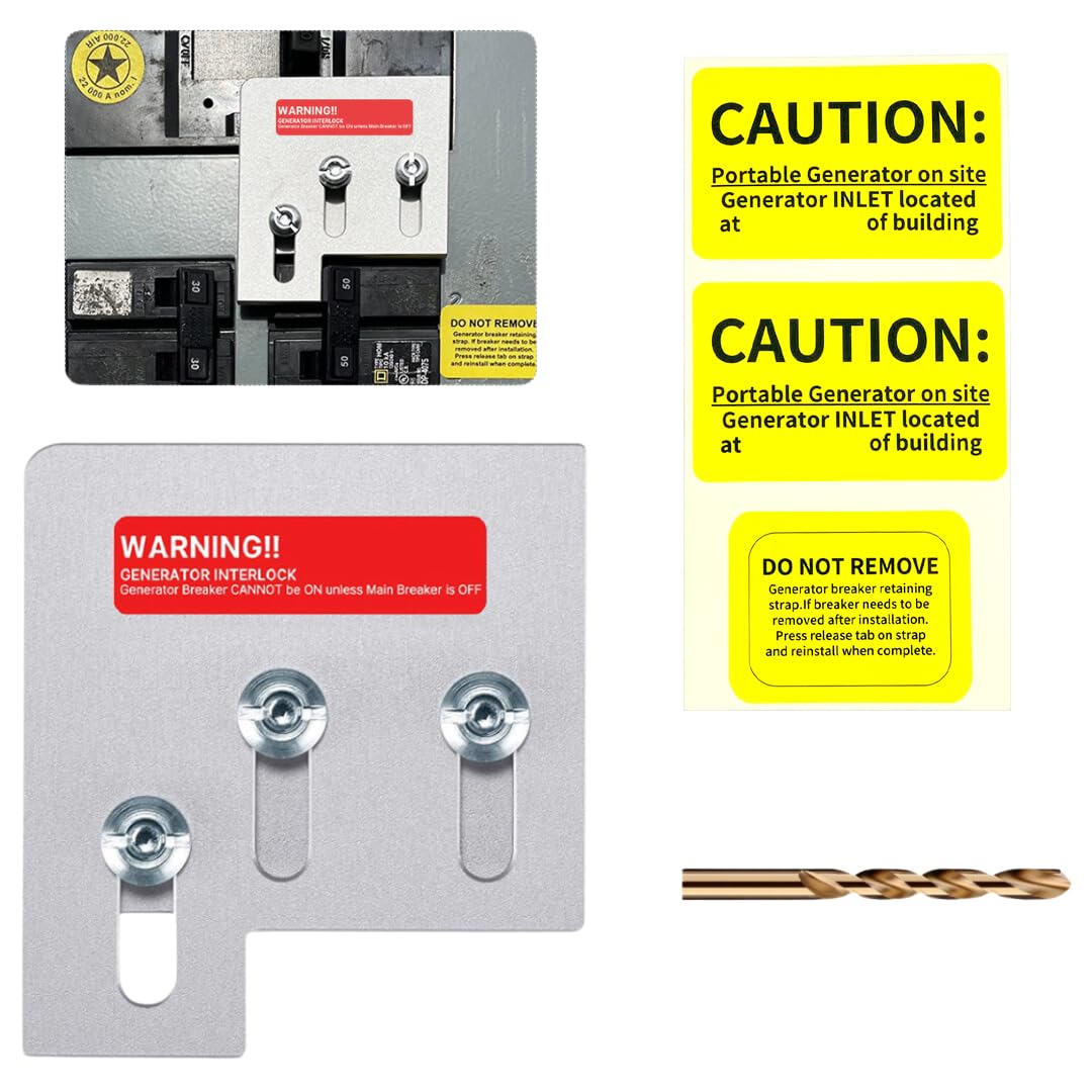 MOWABI generator interlock kit interlock plate for safe panel operation