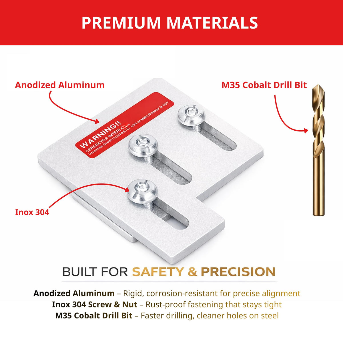 MOWABI M35 cobalt drill bit enables precise installation