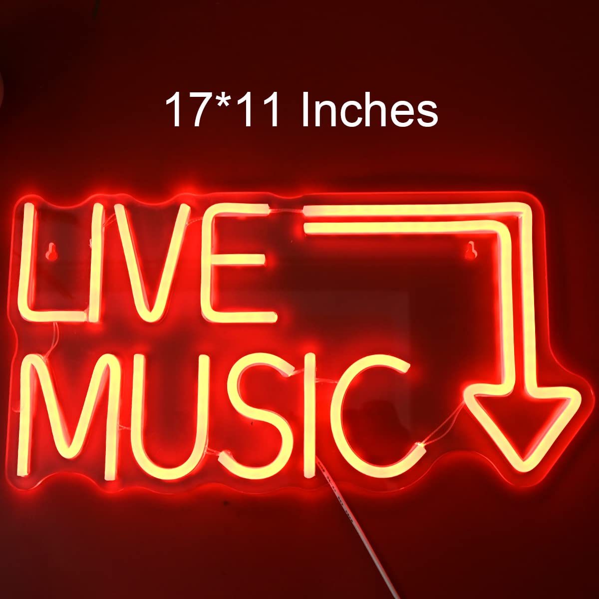 moweek Wall-mounted neon sign with pre-drilled holes simplifies installation