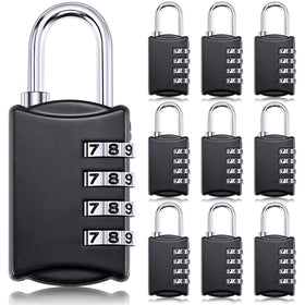Moxweyeni 10-pack 4-digit lock body for secure travel luggage.