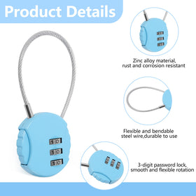 Moxweyeni 3-digit resettable padlock configuration for quick access.