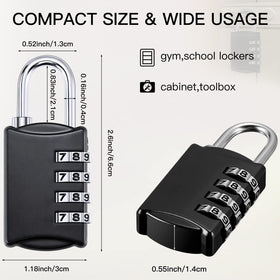 Moxweyeni 4-digit lock wheel illustrating easy code setup.