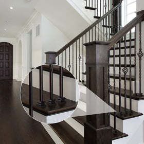Moxweyeni 1/2 inch square railings fit baluster shoe example