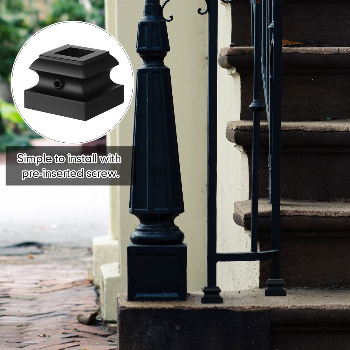 Moxweyeni baluster shoes pack of 12 for staircase updates