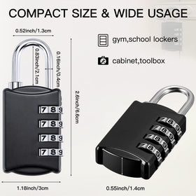 Compact Moxweyeni lock fits zippers and lock holes securely.