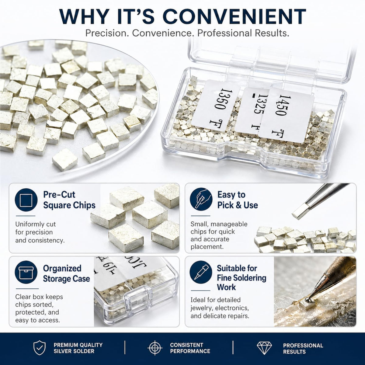 Moxweyeni chips for rings, necklaces, bracelets repair.