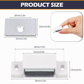 Moxweyeni strong magnetic door catch for kitchen cabinets and wardrobes