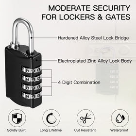 Moxweyeni zinc alloy lock body provides durable protection.