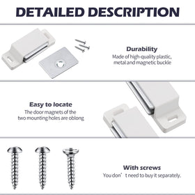 Moxweyeni zinc cabinet magnet offers 15 lb pull for sturdy closures