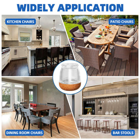 MOYOHIM protects chairs on hardwood and tile floors, reducing friction and scratches.