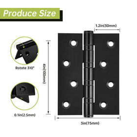 MOZCORN ball-bearing hinge provides smooth, quiet door operation