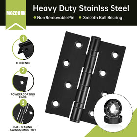 Stainless steel MOZCORN hinges resist rust for long-lasting performance