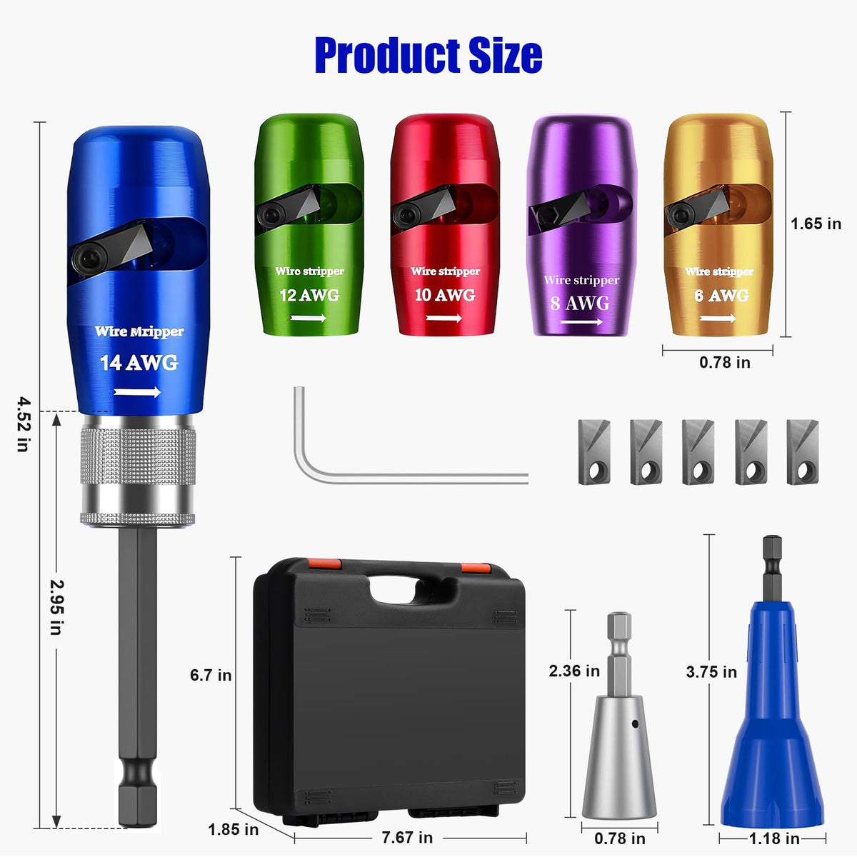 Mozeyerh 1/4-inch chuck compatibility with common drills