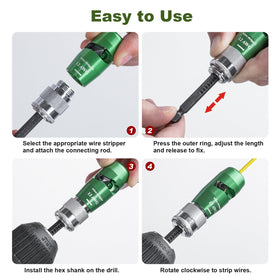 Mozeyerh five-stripper blades provide precise insulation removal for 6-14 AWG