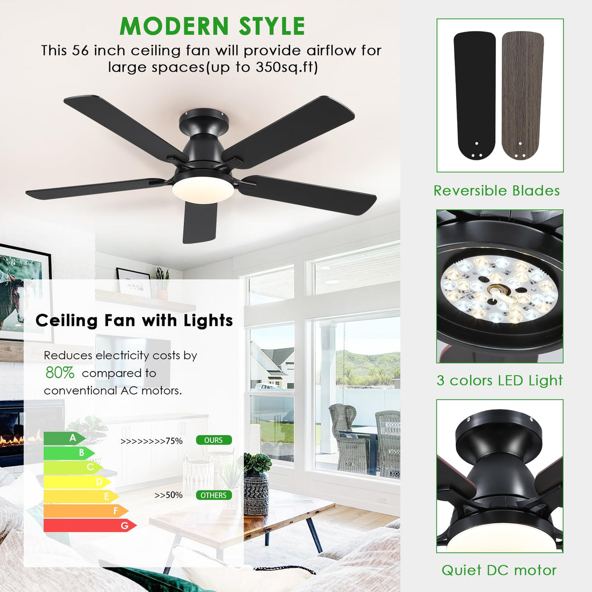 Mpayel black finish adds modern sophistication to any space.