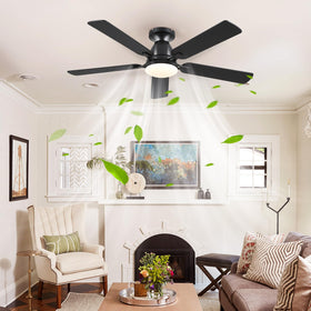 Mpayel reversible motor distributes cool or warm air.