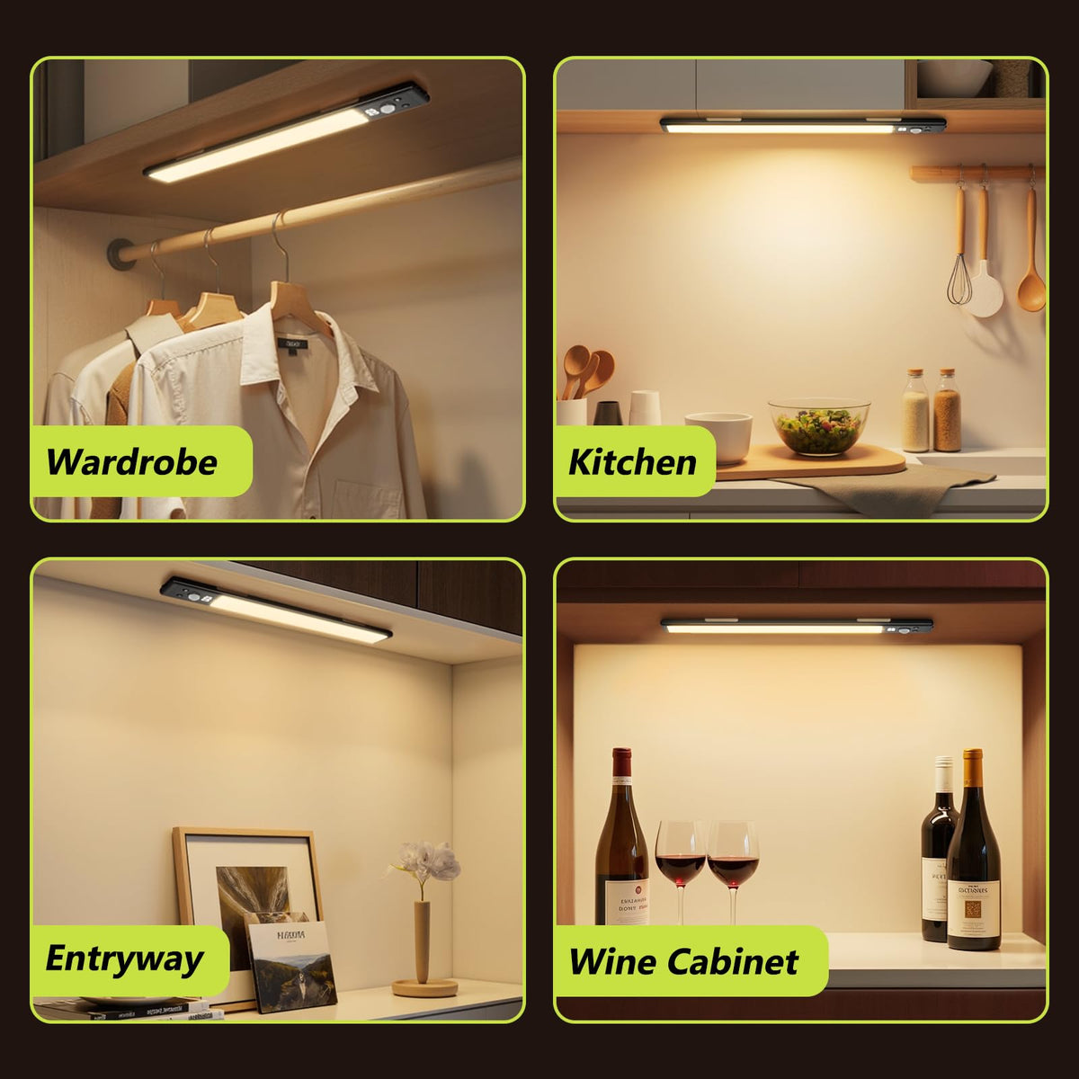 Mpotmiy motion sensor auto-on in darkness for hands-free use.