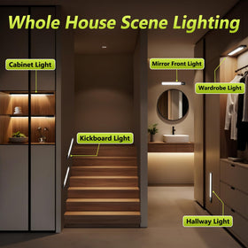 Mpotmiy stepless dimming and preset brightness options for comfort.