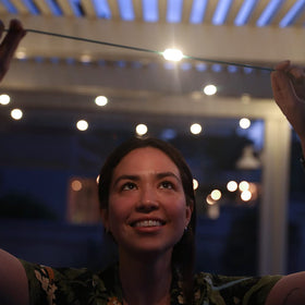 Waterproof MPOWERD Luci solar string lights withstand outdoor use