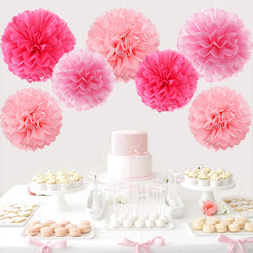 Mprocherify 8-inch pink paper lanterns create soft ambient lighting