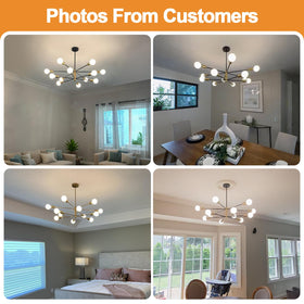 MQMQA adjustable-height chandelier ready for multiple ceiling types
