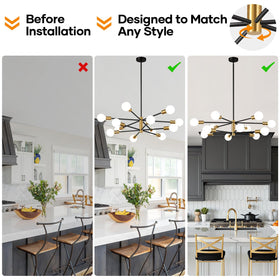 MQMQA pair with dimmable bulbs for adjustable ambience