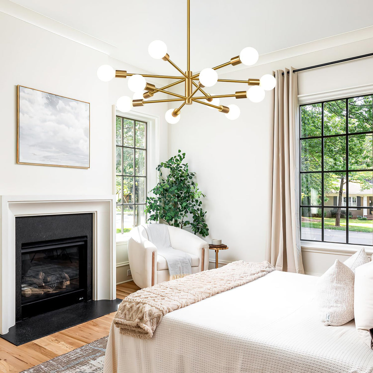 MQMQA stable multi-rod design works on flat and sloped ceilings.