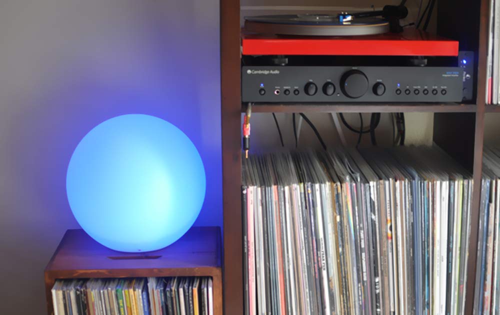 Mr.Go cordless mood light ideal for apartments or travel.